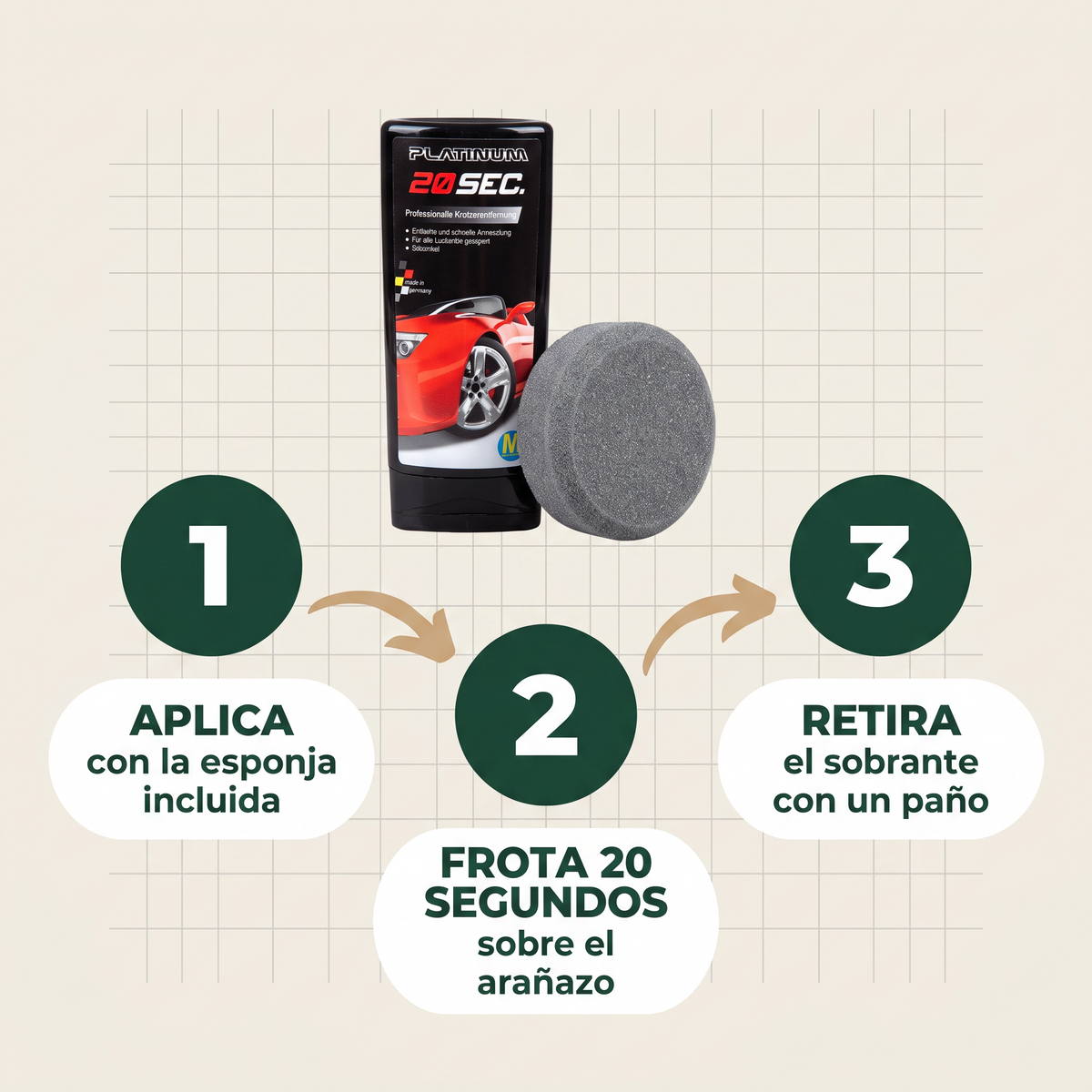 Cómo funciona el eliminador de arañazos