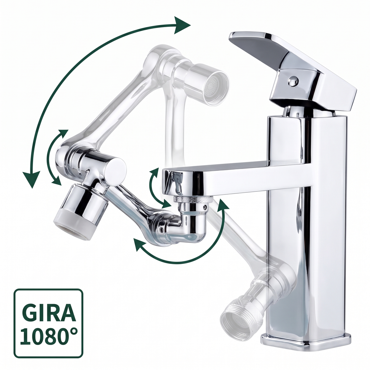 Grifo Giratorio 1080° - Rotación total