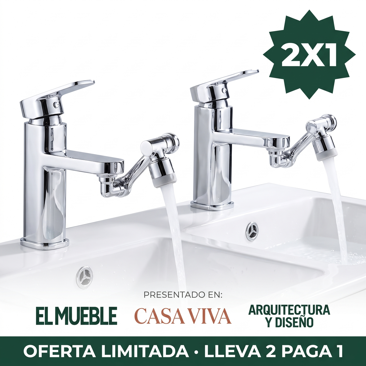 Grifo Giratorio 1080° - Oferta 2x1