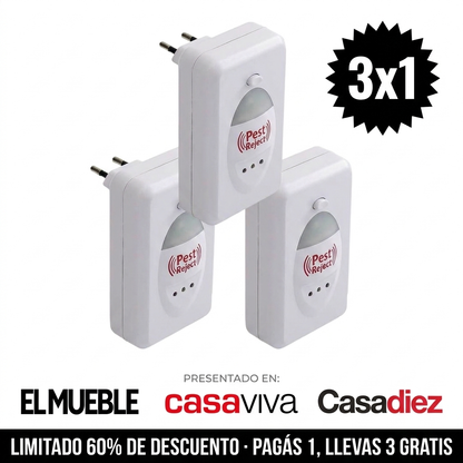 Pest Reject Pro® | Elimina Cucarachas, Ratones y Mosquitos 24/7 · Sin Fumigadores ni Venenos