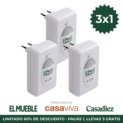 Pest Reject Pro® | Elimina Cucarachas, Ratones y Mosquitos 24/7 · Sin Fumigadores ni Venenos