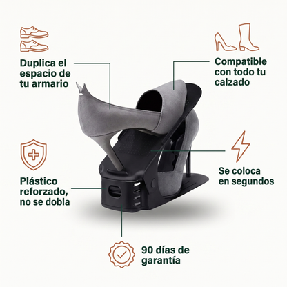 Beneficios del organizador de zapatos Zapatex