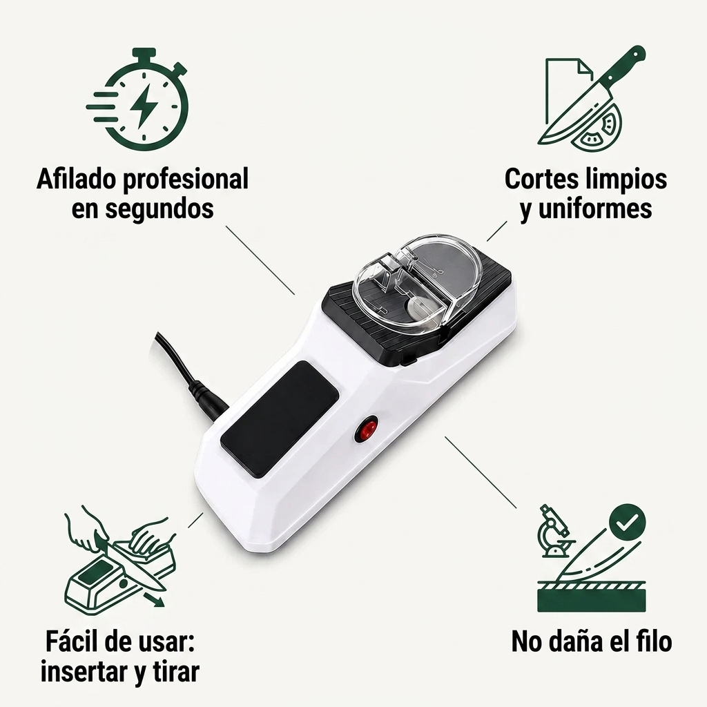 Beneficios del afilador eléctrico 4 en 1